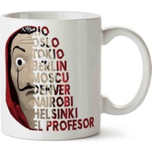 Art Hediye La Casa De Papel 4-4 Iki Tarafı Baskılı Kupa Bardak