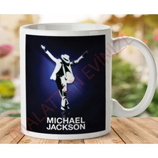 Art Hediye 1-318 Mıchael Jackson Iki Tarafı Baskılı Kupa Bardak