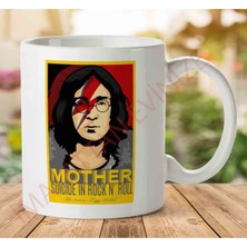 1-1478 John Lennon Ziggy Stardust Mother Suicide In Rock And Roll Iki Tarafı Baskılı Kupa Bardak