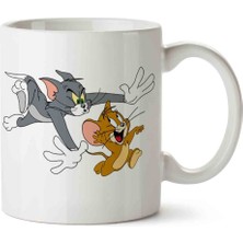 Art Hediye Tom ve Jerry Iki Tarafı Baskılı Kupa Bardak