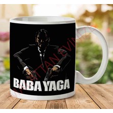 Art Hediye 1-790 Baba Yaga John Wick Iki Tarafı Baskılı Kupa Bardak