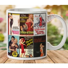 Art Hediye 1-549 Retro Dergi Kapakları Iki Tarafı Baskılı Kupa Bardak