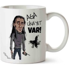 Art Hediye Behzat Ç  Aga Cinayet Var 2 Iki Tarafı Baskılı Kupa Bardak