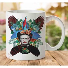 1-1007 Frida Kahlo Melek Iki Tarafı Baskılı Kupa Bardak