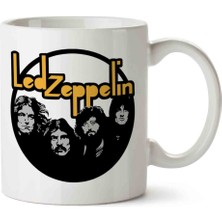 Art Hediye LED Zeppelin 2 Iki Tarafı Baskılı Kupa Bardak