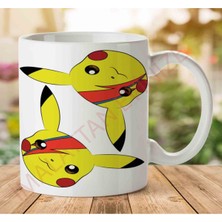 Art Hediye 1-1162 Pikachu David Bowie Iki Tarafı Baskılı Kupa Bardak
