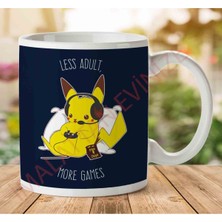 1-1750 Pokemon Pikachu Keep Gaming Adults Iki Tarafı Baskılı Kupa Bardak