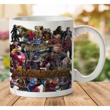 Art Hediye 1-927 Avengers - Infinity War Iki Tarafı Baskılı Kupa Bardak