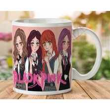 Black Pink Grup Müzik Kupa Iki Tarafı Baskılı Kupa Bardak