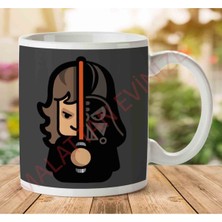 1-1943 Simpler Darth Vader Anakin Skywalker Star Warsjpeg Iki Tarafı Baskılı Kupa Bardak