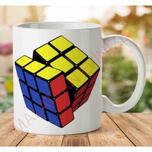 Art Hediye Rubiks-Cube-Free-Download-Png Iki Tarafı Baskılı Kupa Bardak