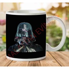 Art Hediye 1-846 Darth Vader Battle Silhouette Star Wars Iki Tarafı Baskılı Kupa Bardak