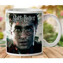 1-219 Herry Potter Deathly Hallows Iki Tarafı Baskılı Kupa Bardak
