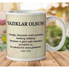 Art Hediye Nebi Yıldız Yazıklar Olsun Iki Tarafı Baskılı Kupa Bardak