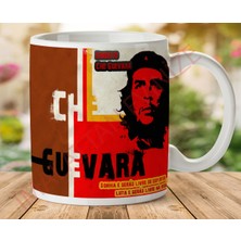 1-104 Che Gueavara Ernesto Iki Tarafı Baskılı Kupa Bardak