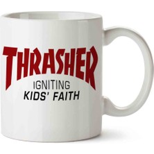 Art Hediye Thrasher Children Iki Tarafı Baskılı Kupa Bardak