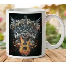 1-382 Hard Rock Cafe Iki Tarafı Baskılı Kupa Bardak