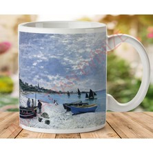 1-383 Kayıklar Iki Tarafı Baskılı Kupa Bardak