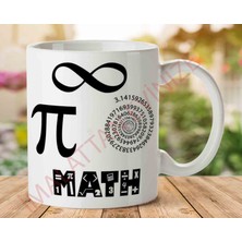 Pi Sonsuz Matematik Iki Tarafı Baskılı Kupa Bardak