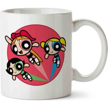 Art Hediye Powerpuff Girls 4 Iki Tarafı Baskılı Kupa Bardak