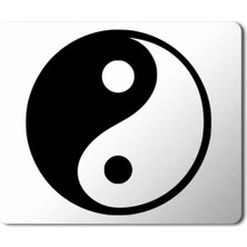 Art Hediye Ying Yang Baskılı Mouse Pad Mousepad