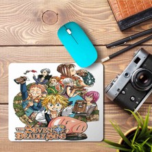 Art Hediye 7 Pecados Capitais Nanatsu Seven Deadly Sins Baskılı Mouse Pad Mousepad