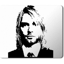 Art Hediye Kurt Cobain Silhouette Baskılı Mouse Pad Mousepad