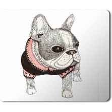 Art Hediye French Bulldog Pug Boston Terrier Baskılı Mouse Pad Mousepad