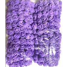 Camcı Baba Lateks Çiçek Lateks Gül 144 Adet Mor