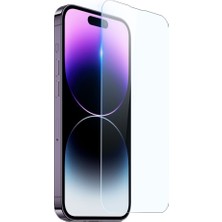 Coolacs Apple iPhone 14 Pro ile Uyumlu Ekran Koruyucu Şeffaf Temperli Kırılmaz Cam Ekran Koruyucu