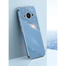 MTK Moveteck Realme 11 Pro Kılıf Kamera Korumalı Parlak Gold Altın Renk Işleme Kenarlı Yumuşak Silikon Ince Lüks Kapak