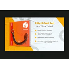 Pitbull Strings Gold Seri Bass Gitar Teli Nikel 6 Telli GEB-6 30-128 L Light