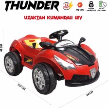 UJ Toys Tunder Işıklı Akülü Araba Uzaktan Kumandalı 12 V