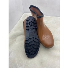 Çiğdem Kundura Kahverengi Ulaş Rençber Bahçe Kısa Lastik Çizme 41  Kauçuk Tabanlı Su Geçirmez  ST02265-13208