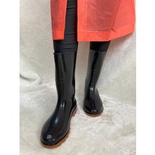 Çiğdem Kundura Arısan Siyah Unisex Reçber Lastik Çizme  - Siyah - 40 - ST01615-SİYAH-40