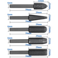 Transformacion Tungsten Ahşap Oyma Şekillendirme 5 Li Eğe Seti