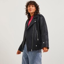 Jjxx Siyah Kadın Pu Deri Ceket 12247404