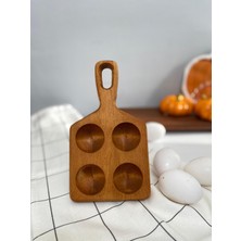 Hbs Art Design Ahşap 4’lü Yumurtalık Saplı  Kayın Ağacı