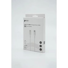 Preo Type-C Şarj Kablosu Charge & Sync Cable 3x More Durable 1m Kablo