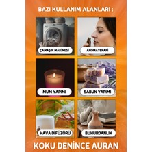 Auran Amber Saf Esansiyel Uçucu Yağ Buhurdanlık Yağı Difüzör Esansı Aromaterapi Ortam Koku Yağı 10ml