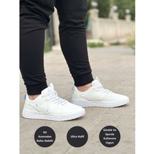 Peak Unisex Beyaz Desenli Kaymaz Taban Ortopedik Garantili Rahat Hafif Günlük Deri Yürüyüş Koşu Sneaker Spor Ayakkabı E221117B