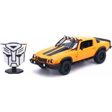 Jada Toys 1:24 Transformers 1977 Chevrolet Camaro Bumblebee Model Araba