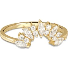 Joy of Jade Tia Yüzük Couple 1 Mikron Rodyum Kaplama (925 Ayar Gümüş Üzerine) Zirkonyum