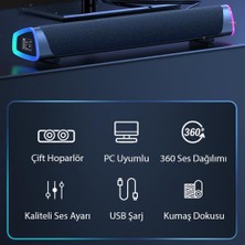 Coofbe Masaüstü Bluetooth Hoparlör Super Bas Soundbar Tv Ses Sistemi Sinema Bilgisayar Ses Sistemi