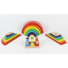 Ali Wooden Aliwooden 7 Li Waldorf Gökkuşağı Tam Set