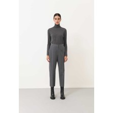 ROMAN Düz Paça Yün Pantolon Gri K2412023_004