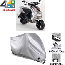 AUTOES Peugeot Vivacity 100 Branda Motosiklet Brandası Bağlantı ve Kilit Uyumlu