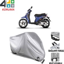AUTOES Piaggio Liberty 200 Branda Motosiklet Brandası Bağlantı ve Kilit Uyumlu