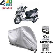 AUTOES Kymco Grand Dink 250 Branda Motosiklet Brandası Bağlantı ve Kilit Uyumlu