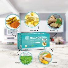 Negans Magnomega Plus - 1000mg Balık Yağı, Omega 3, 400mg EPA 300mg DHA, Vitamin C,
Selenyum, Koenzim Q10, Resveratrol içeren Multivitamin Takviyesi 30 Softjel + 30 Kapsül